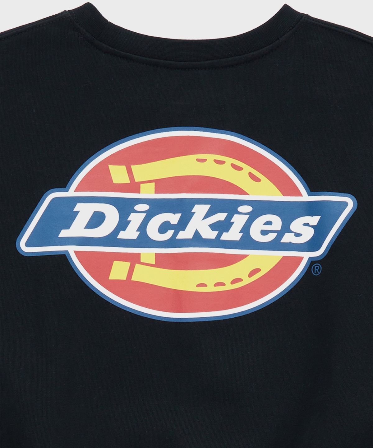 디키즈(DICKIES) 아이코닉 로고 크롭 스웨트셔츠 Black
