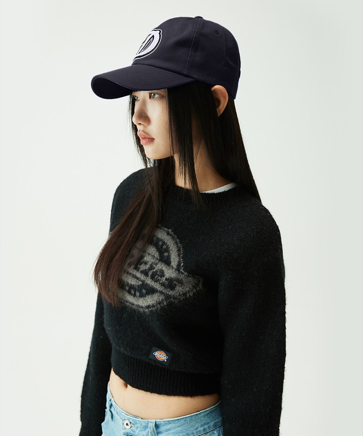 디키즈(DICKIES) D 아트워크 볼캡 Black