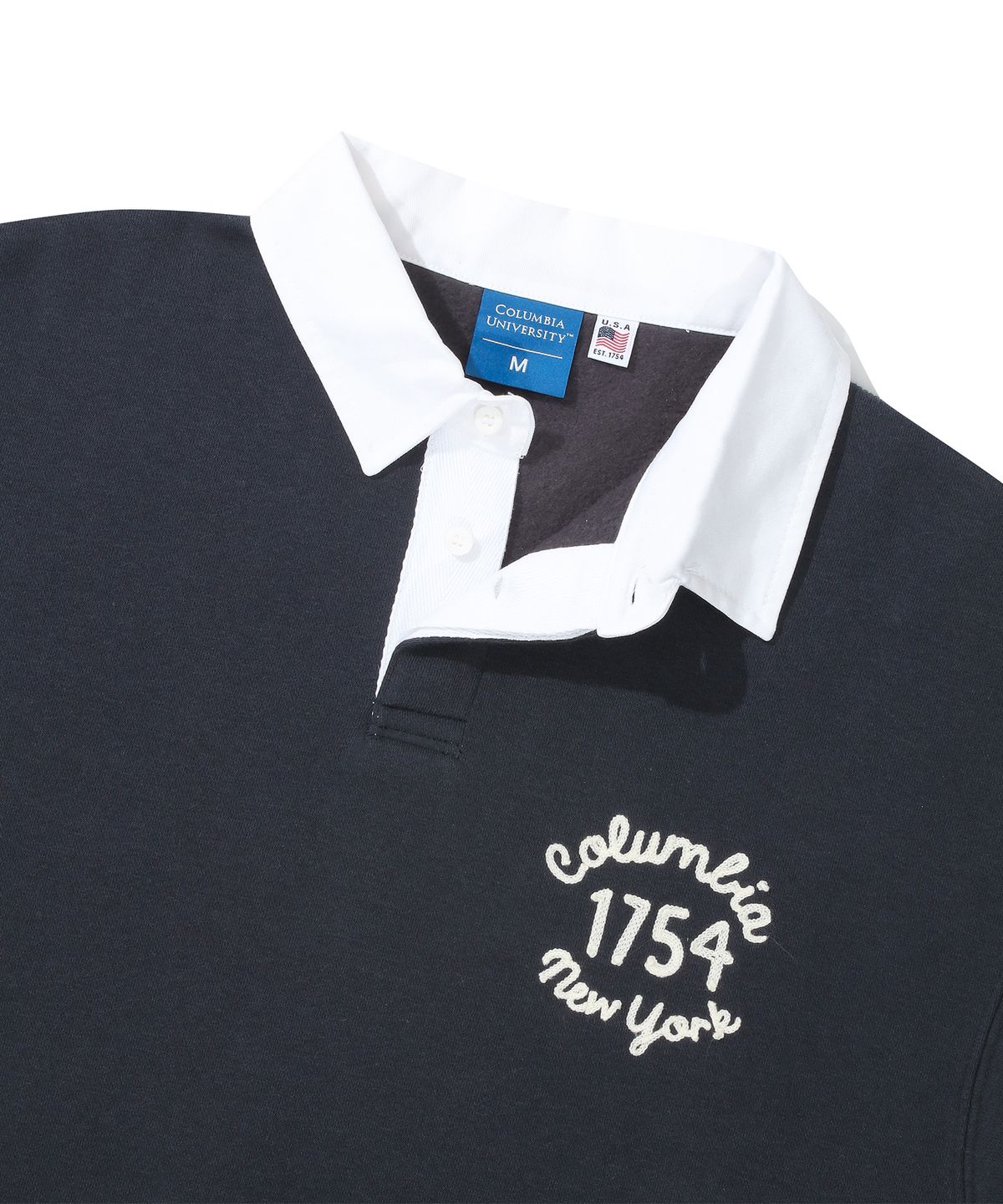 컬럼비아 유니버시티(COLUMBIA UNIVERSITY) 1754 CLASSIC LOGO POCKET RUGBY SWEATSHIRTS 크라운네이비