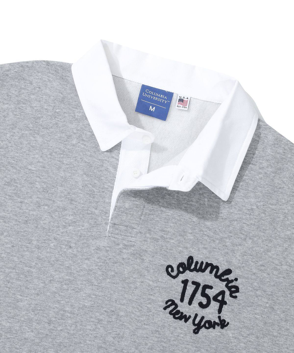 컬럼비아 유니버시티(COLUMBIA UNIVERSITY) 1754 CLASSIC LOGO POCKET RUGBY SWEATSHIRTS M그레이