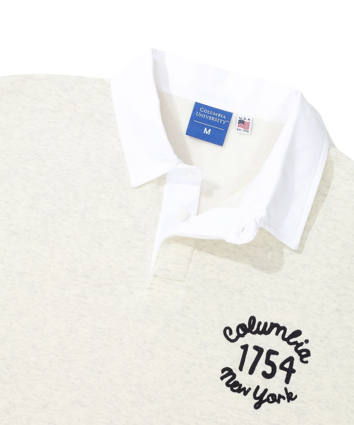 컬럼비아 유니버시티(COLUMBIA UNIVERSITY) 1754 CLASSIC LOGO POCKET RUGBY SWEATSHIRTS 오트밀