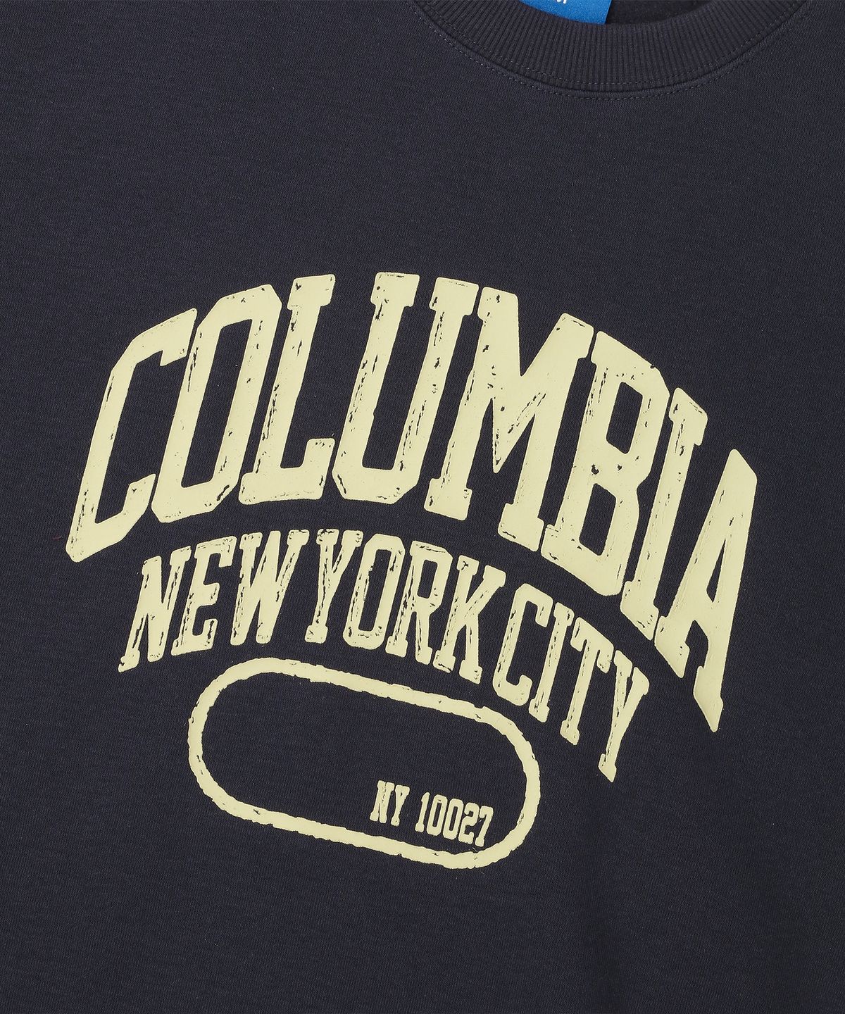 컬럼비아 유니버시티(COLUMBIA UNIVERSITY) NY10027 PAINTING LOGO FLEECE SWEATSHIRTS 크라운네이비