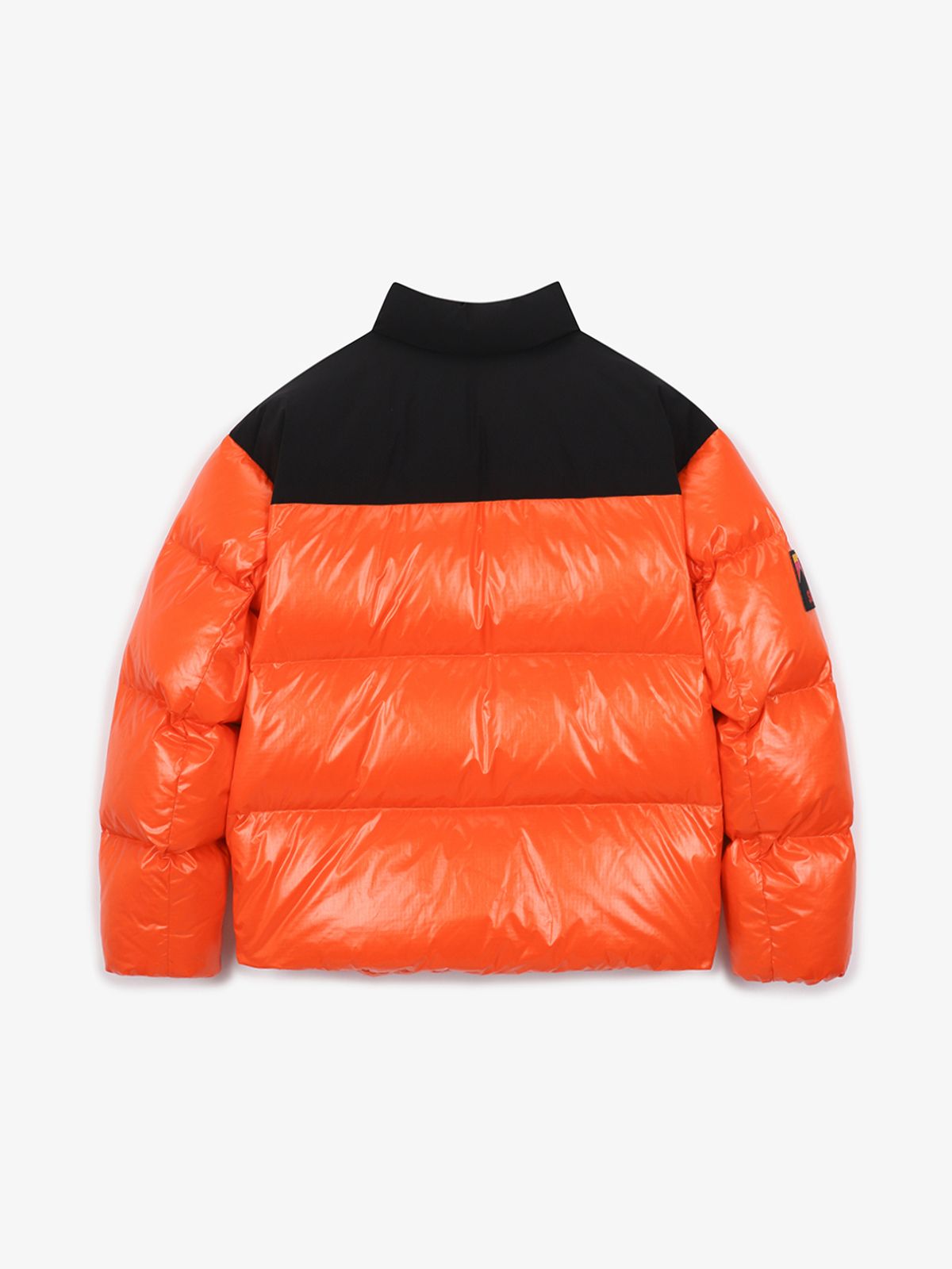 수프라(SUPRA) 아웃도어 립스탑 투톤 배색 숏 다운 자켓(ORANGE)