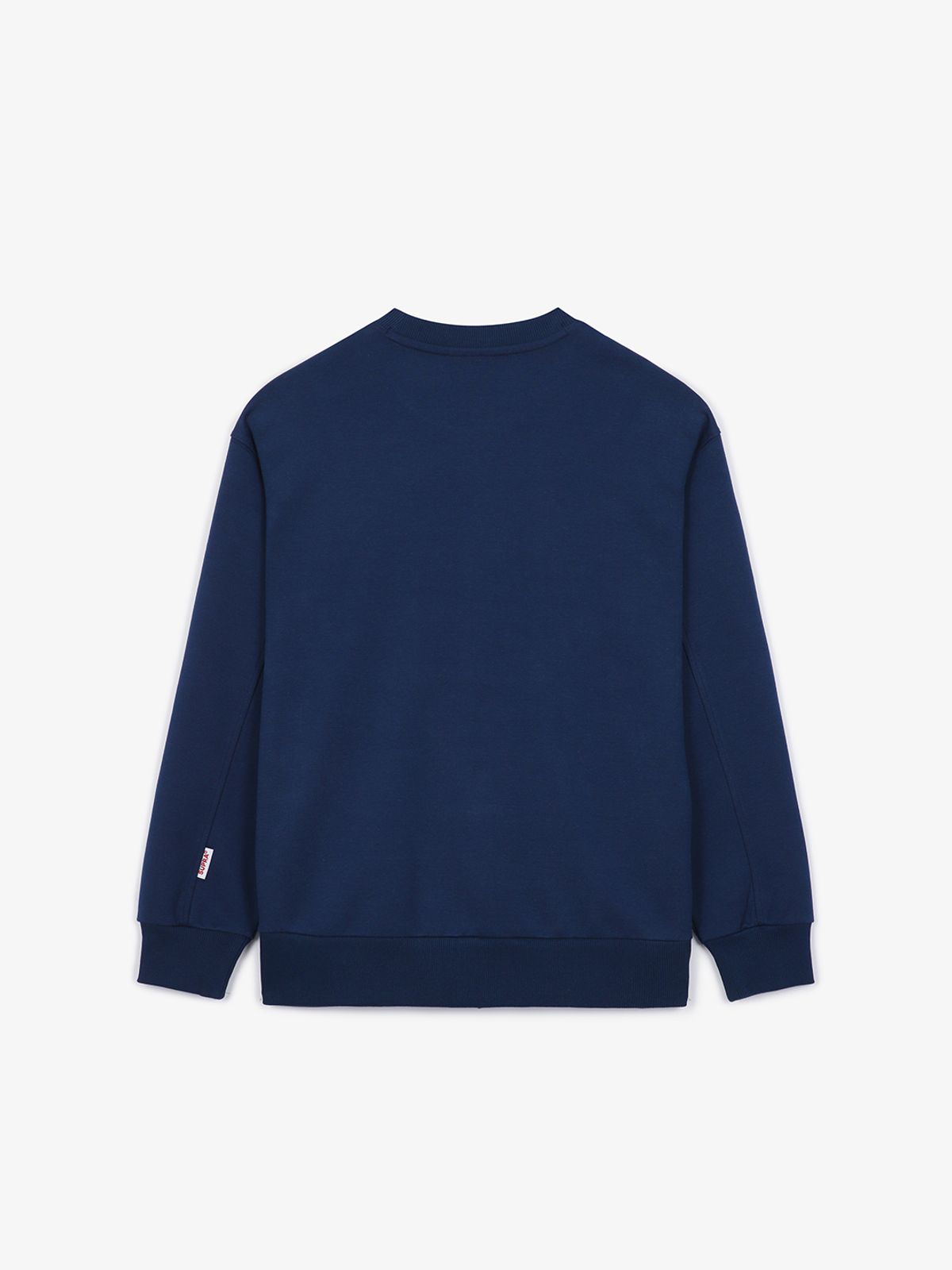 수프라(SUPRA) 에센셜 크라운 부클 자수 오버핏 맨투맨(NAVY)