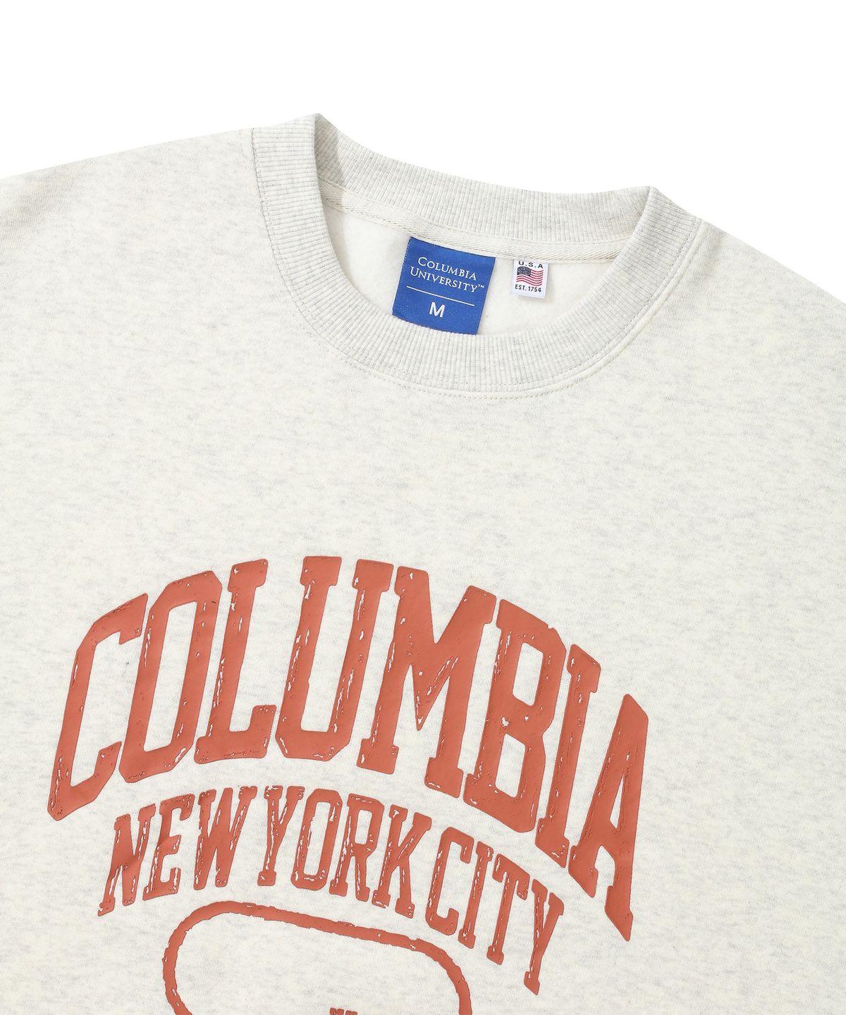 컬럼비아 유니버시티(COLUMBIA UNIVERSITY) NY10027 PAINTING LOGO FLEECE SWEATSHIRTS 오트밀