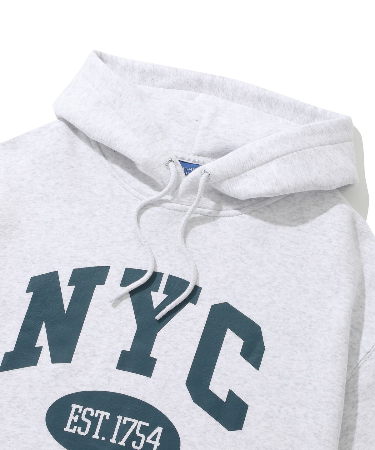 컬럼비아 유니버시티(COLUMBIA UNIVERSITY) NYC ARCH LOGO FLEECE HOODIE 라이트M그레이