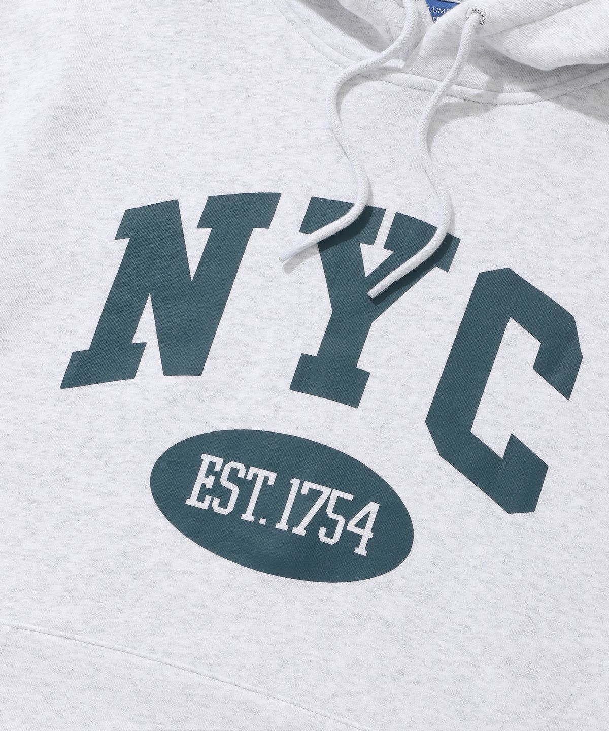 컬럼비아 유니버시티(COLUMBIA UNIVERSITY) NYC ARCH LOGO FLEECE HOODIE 라이트M그레이