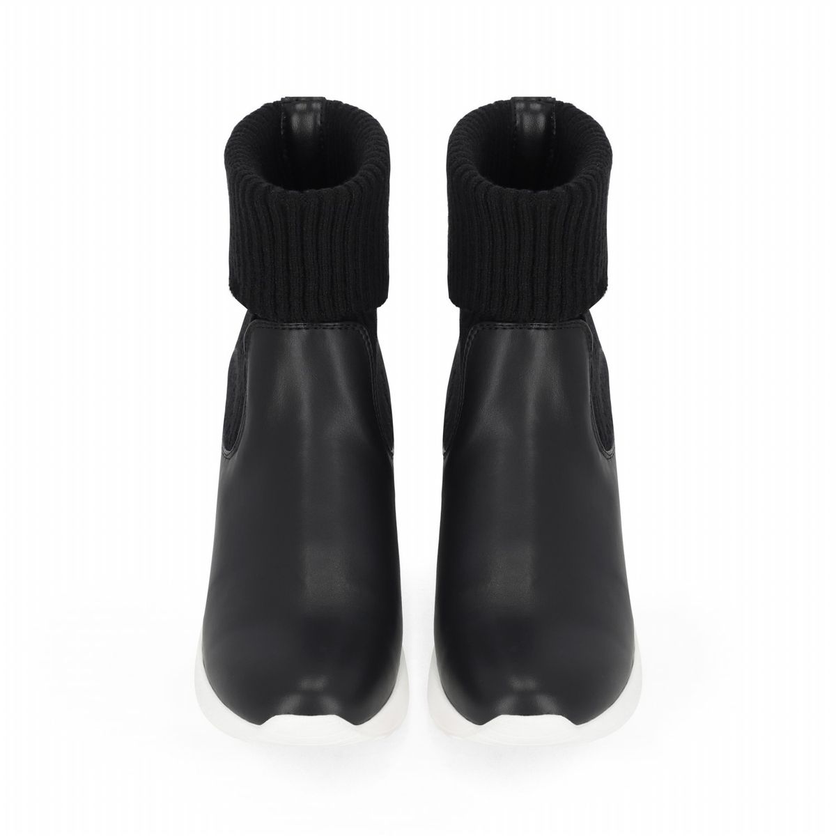 엘칸토(ELCANTO) 마쯔 여성 니트 캐주얼 키높이 부츠 6.5cm LCWA40M34V