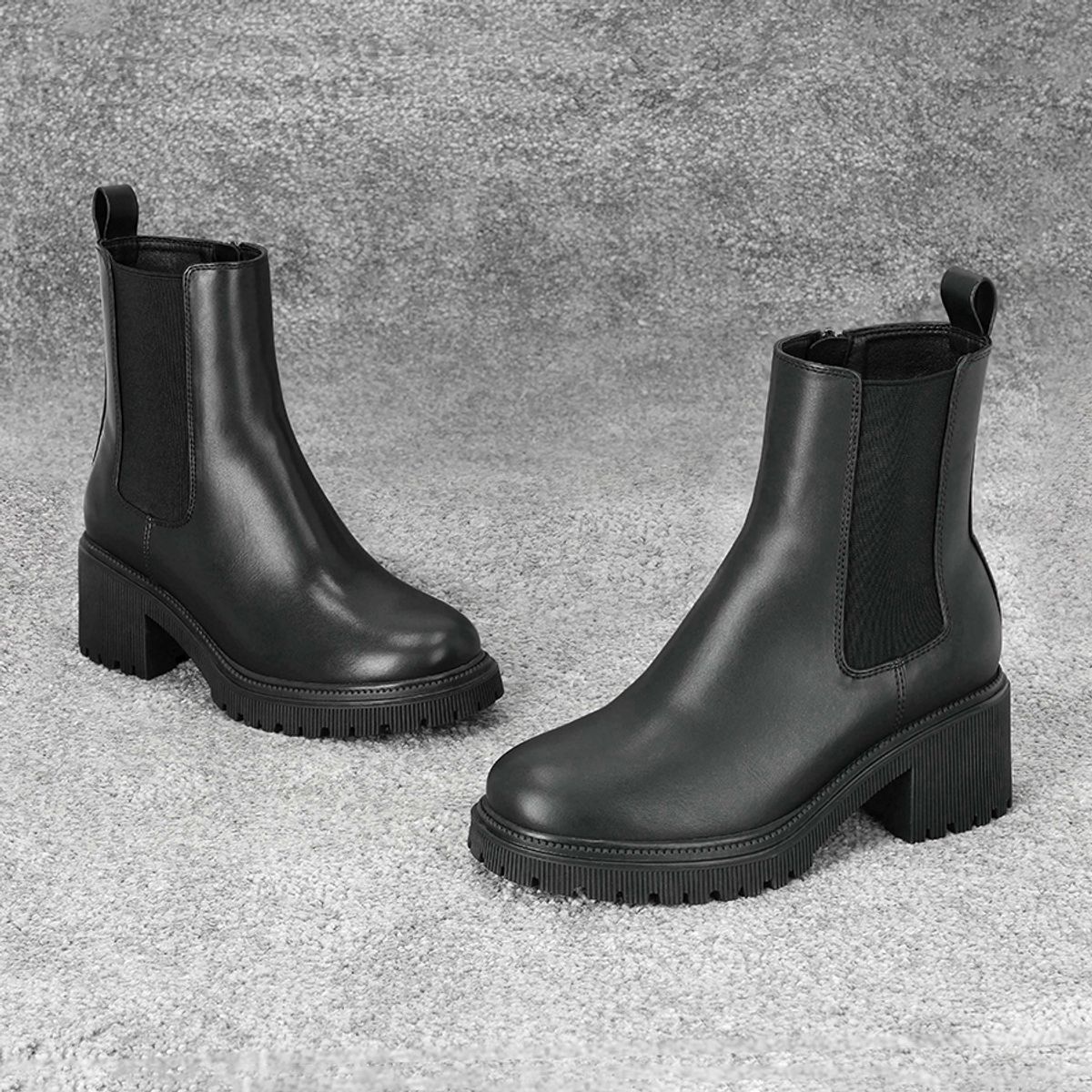 엘칸토(ELCANTO) 인텐스 여성 미들 첼시 부츠 6cm LCWA15I34V