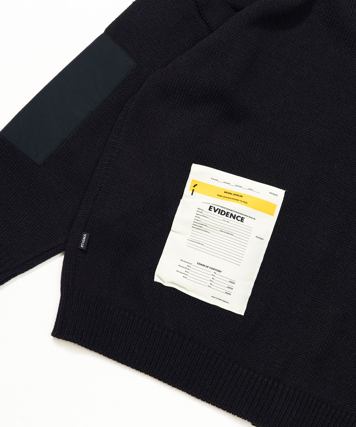 스티그마(STIGMA) ZIPPER OVERSIZED CARDIGAN BLACK