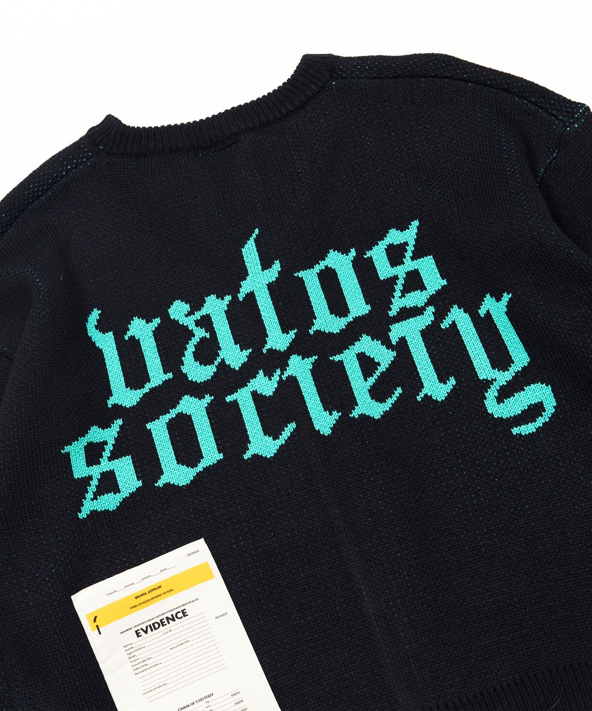 스티그마(STIGMA) OLD LETTER OVERSIZED CARDIGAN BLACK