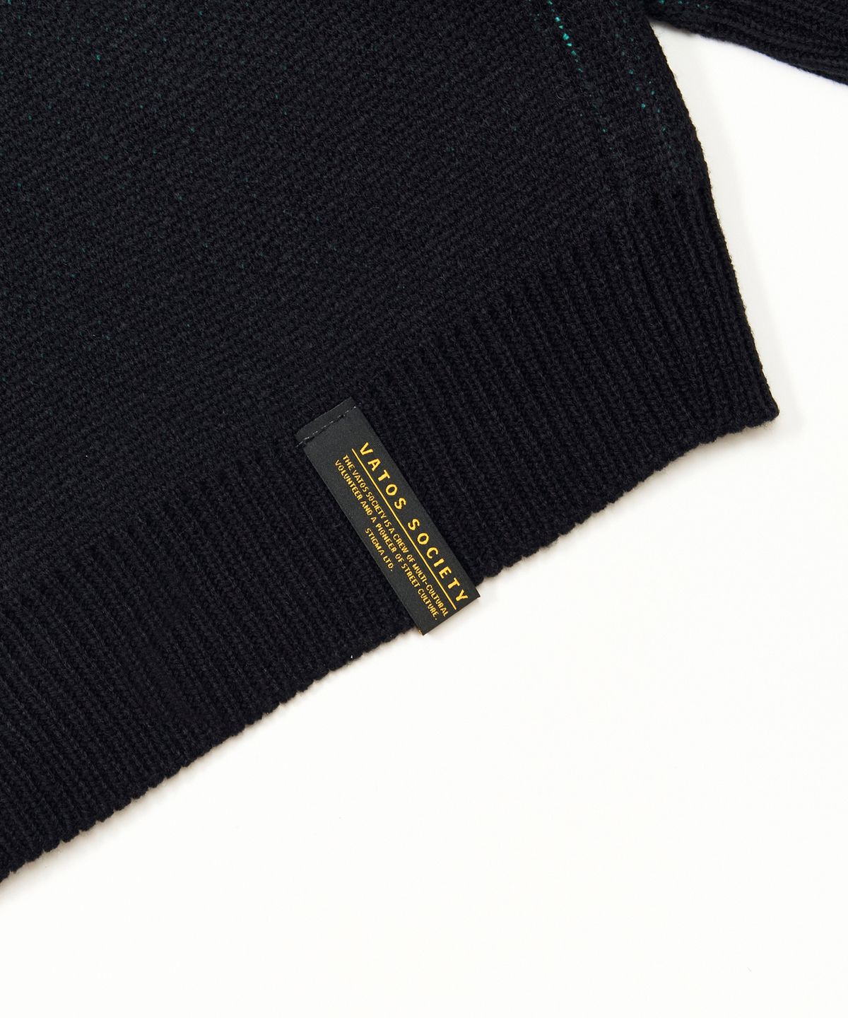 스티그마(STIGMA) OLD LETTER OVERSIZED CARDIGAN BLACK