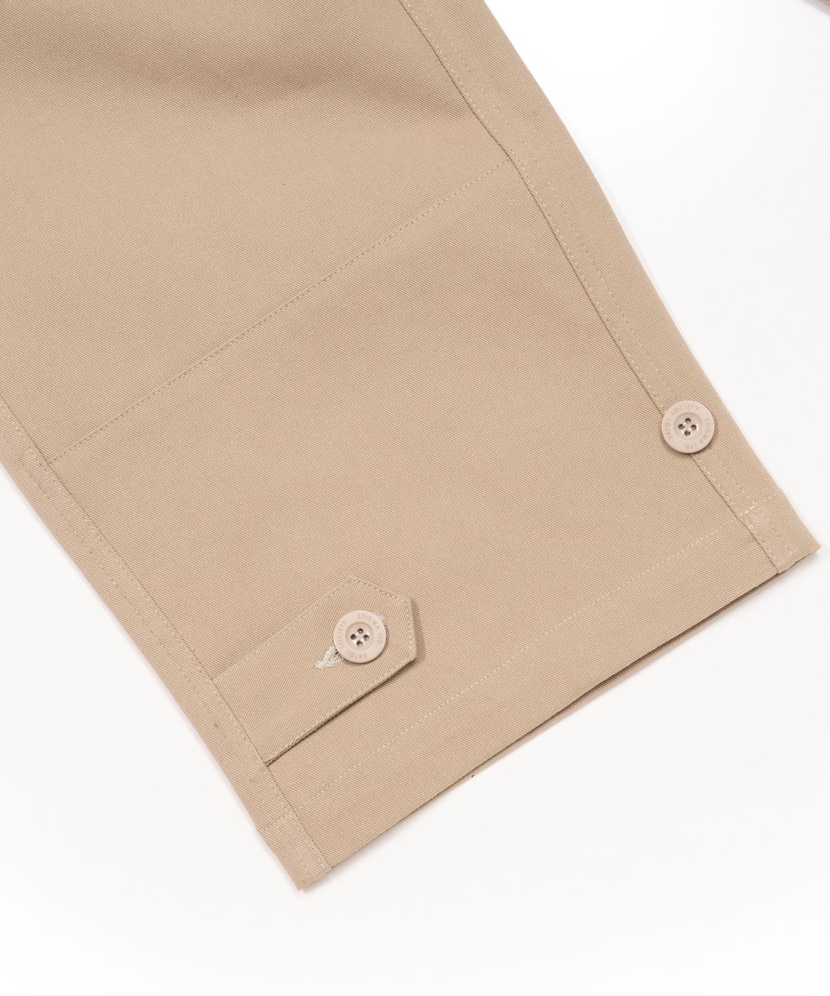 스티그마(STIGMA) 10s TWILL COTTON WIDE PARACHUTE PANTS BEIGE