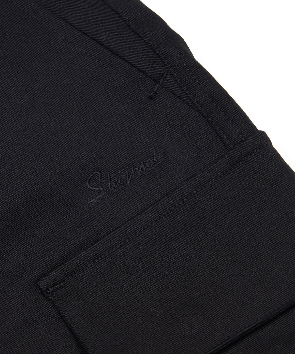 스티그마(STIGMA) 10s TWILL COTTON WIDE PARACHUTE PANTS BLACK