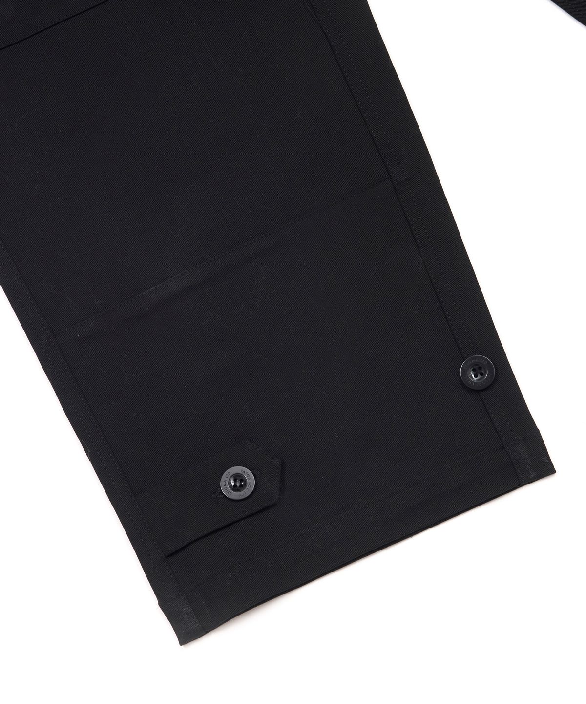 스티그마(STIGMA) 10s TWILL COTTON WIDE PARACHUTE PANTS BLACK