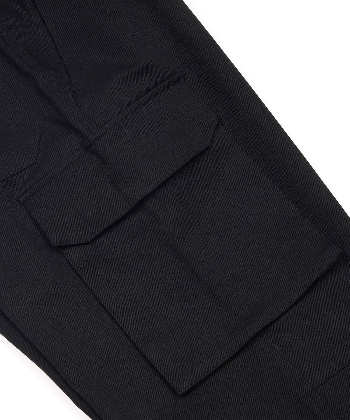 스티그마(STIGMA) 10s TWILL COTTON WIDE PARACHUTE PANTS BLACK