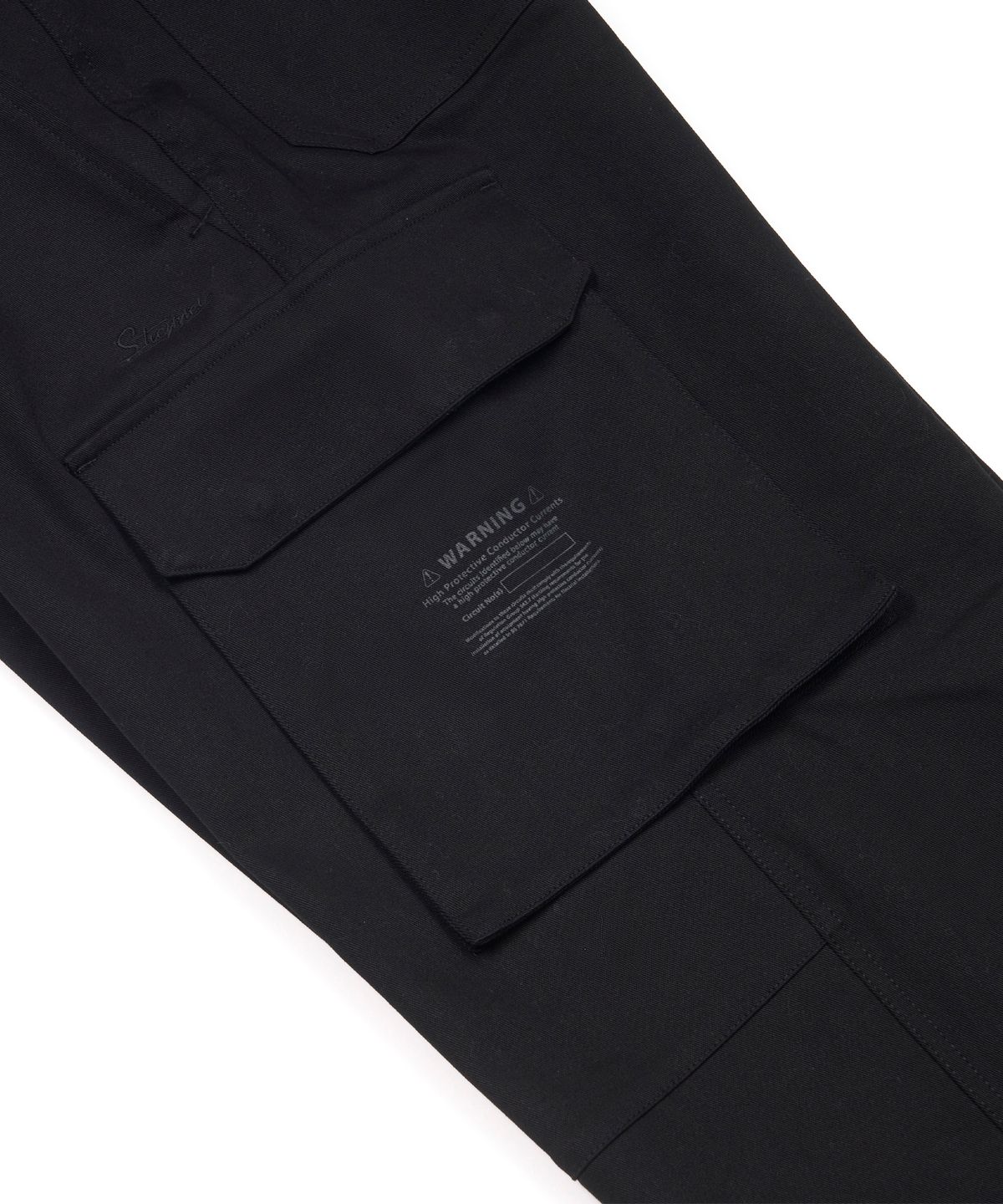 스티그마(STIGMA) 10s TWILL COTTON WIDE PARACHUTE PANTS BLACK