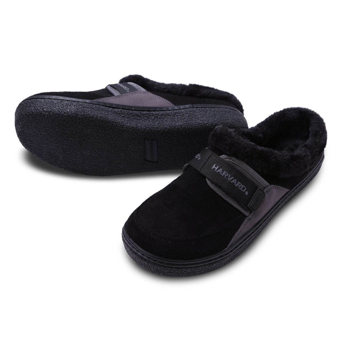 하버드 슈즈(HARVARD SHOES) 인베노 남여공용 퍼 슬립온 블랙