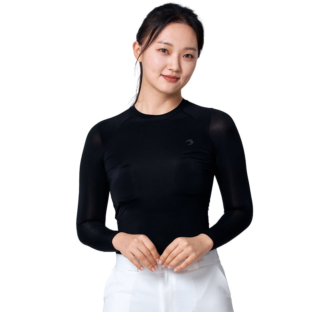 티에스스포츠(TS SPORTS) 여성 골프웨어 메쉬 라운드넥 이너웨어 언더레이어