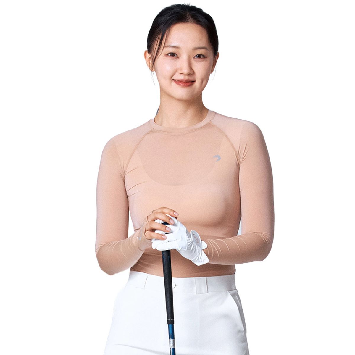 티에스스포츠(TS SPORTS) 여성 골프웨어 메쉬 라운드넥 이너웨어 언더레이어
