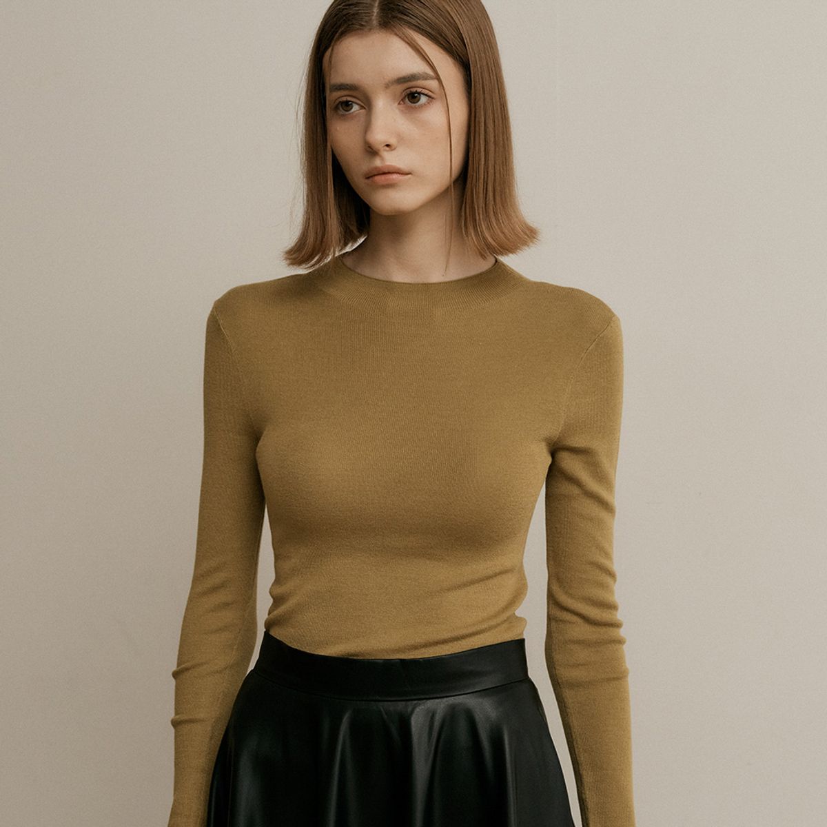 웬스데이딜라잇(WEDNESDAY DELIGHT) WD_Soft wool sweater_OLIVE