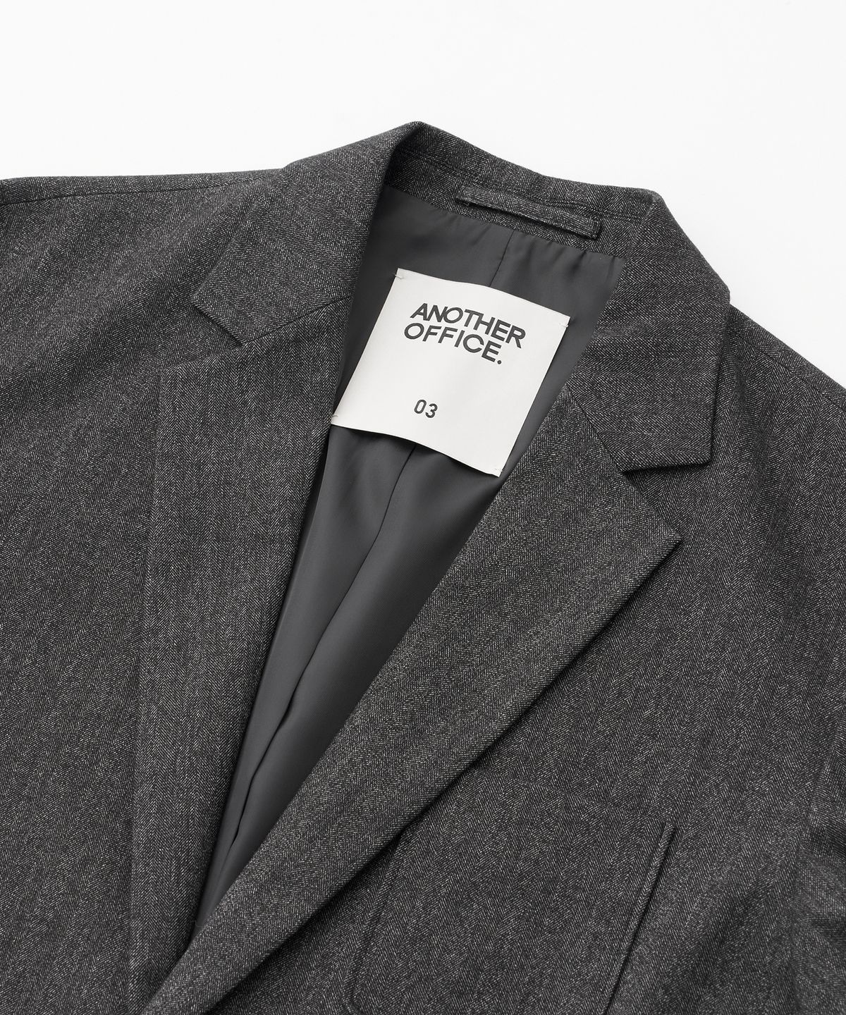 어나더 오피스(ANOTHER OFFICE) Santiago Sports Jacket (Black-Herringbone)