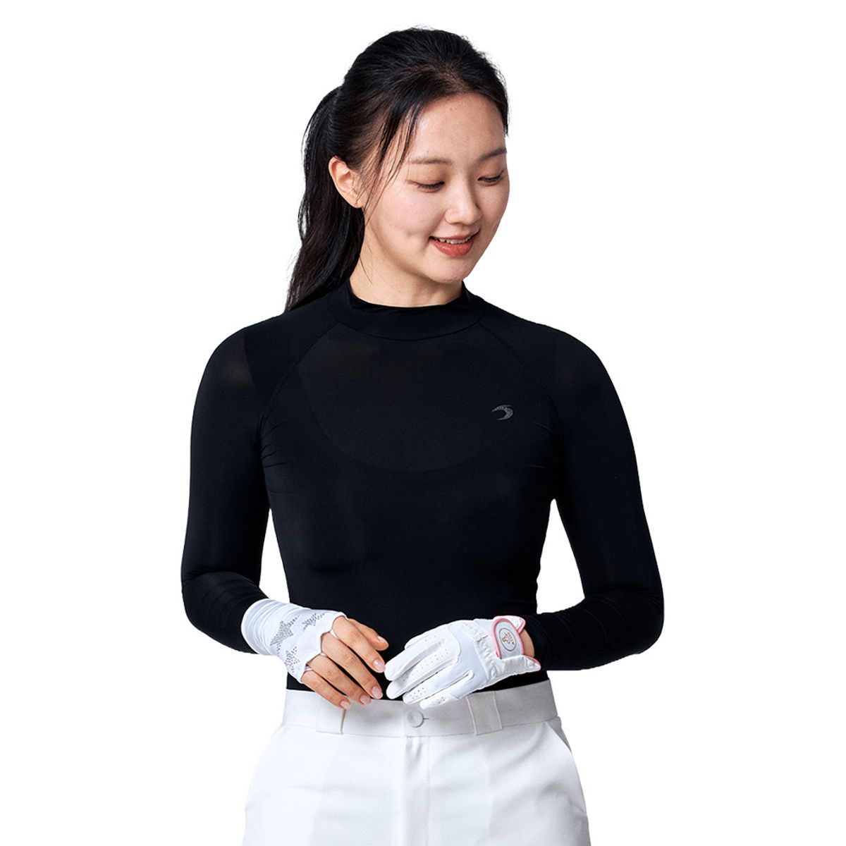 티에스스포츠(TS SPORTS) 여성 골프웨어 하프넥 이너웨어 언더레이어