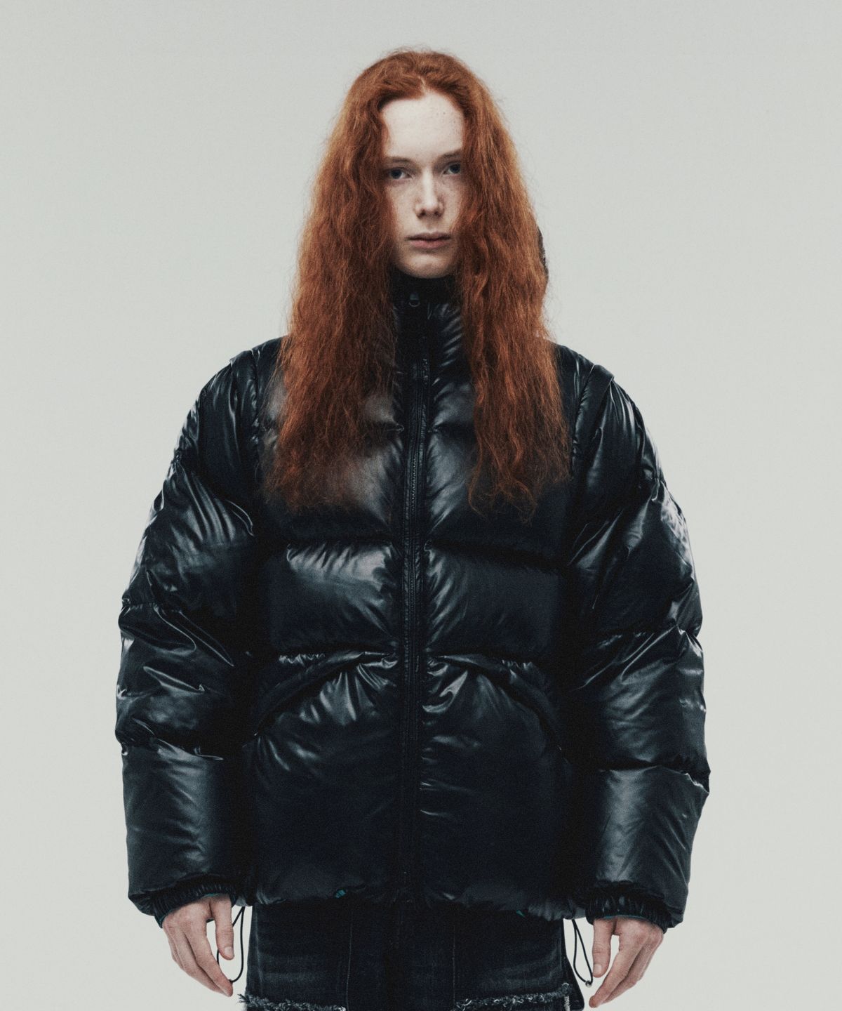 더바이닐하우스(THEVINYLHOUSE) REVERSIBLE PADDED JACKET BLACK (VH2DWUB900A)