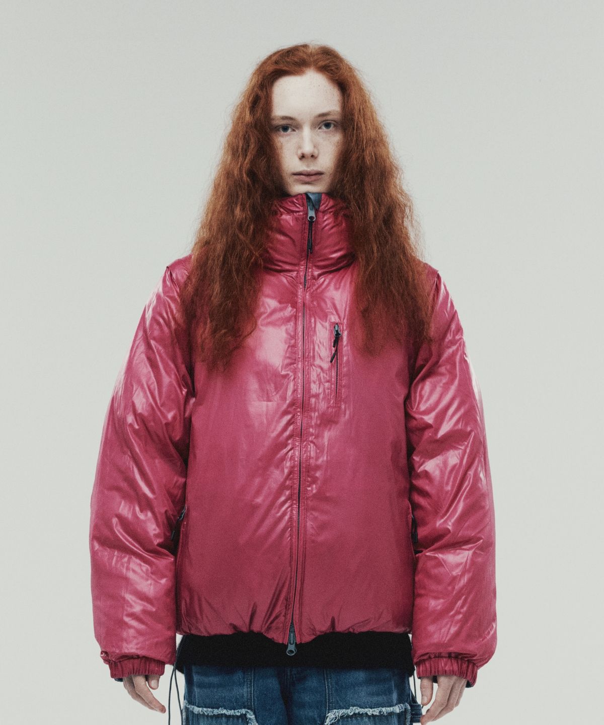 더바이닐하우스(THEVINYLHOUSE) REVERSIBLE PADDED JACKET GREY (VH2DWUB900A)