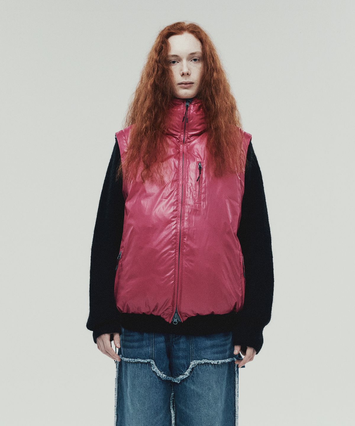 더바이닐하우스(THEVINYLHOUSE) REVERSIBLE PADDED JACKET GREY (VH2DWUB900A)