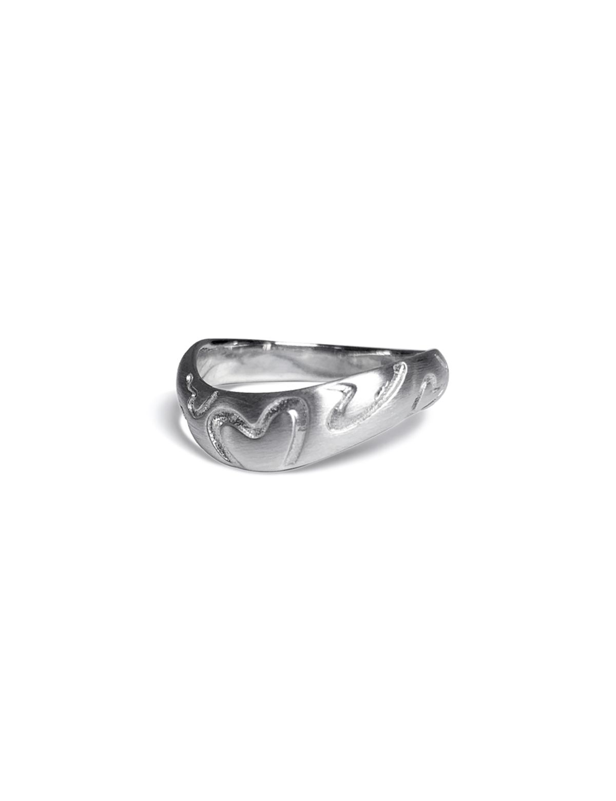 이스트아르고(EASTARGO) HEART TARGET WAVE RING