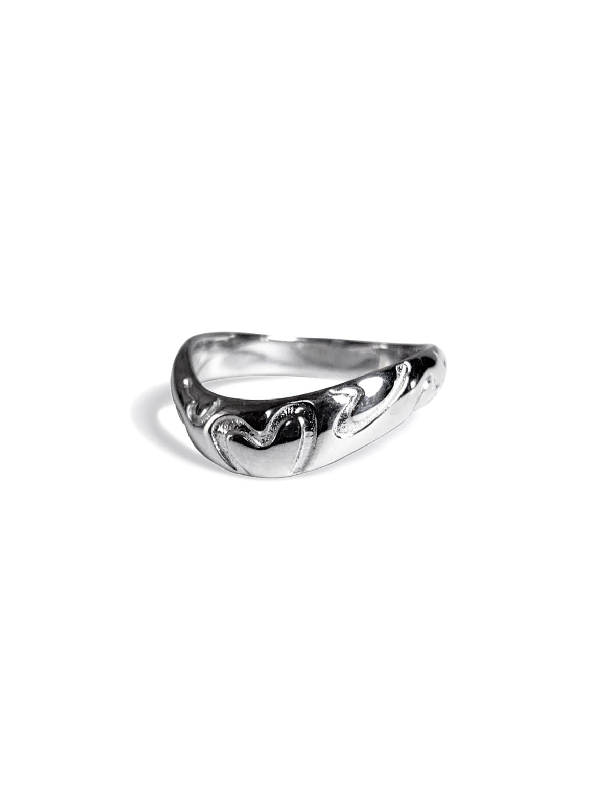 이스트아르고(EASTARGO) HEART TARGET WAVE RING