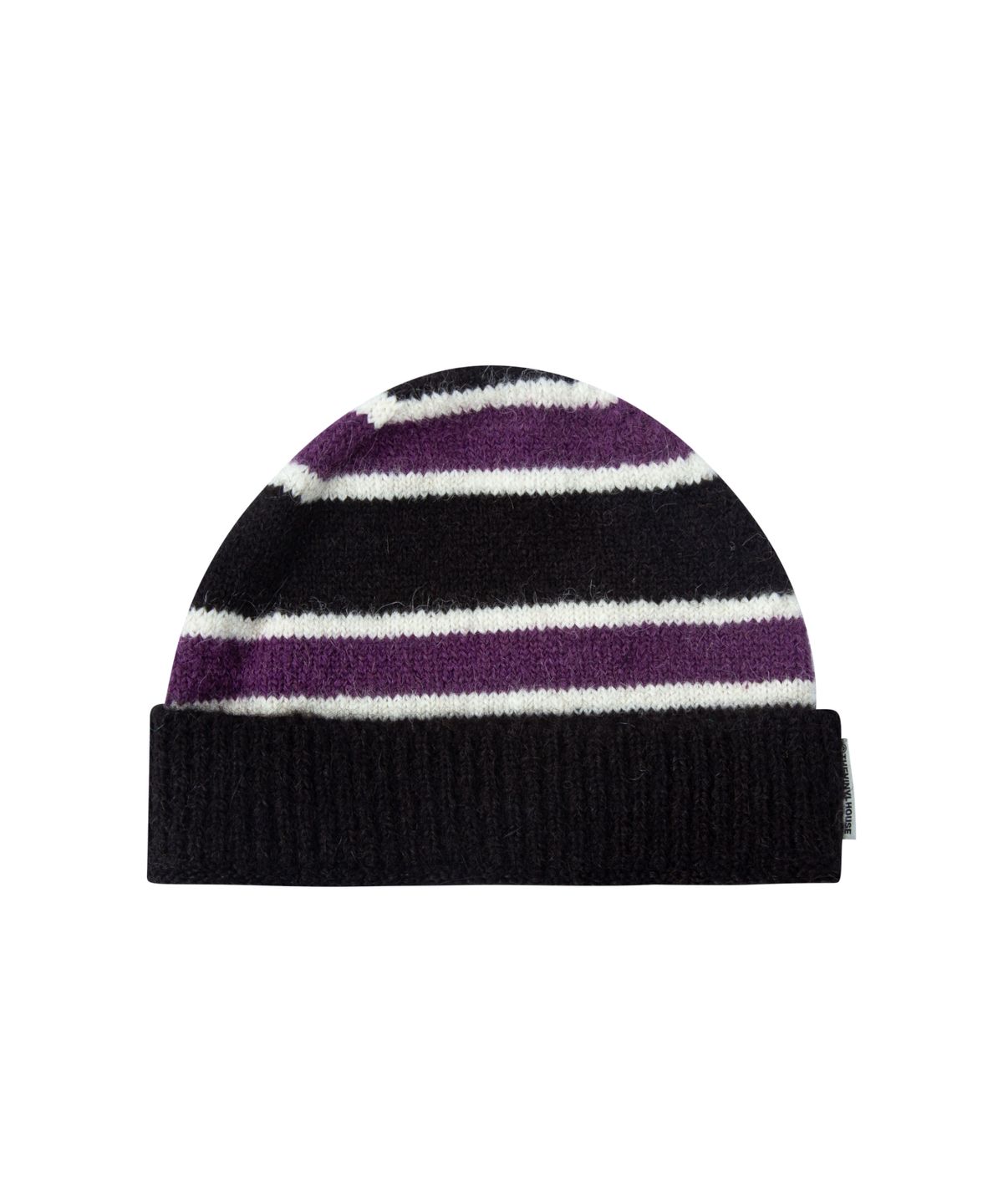 더바이닐하우스(THEVINYLHOUSE) MOHAIR STRIPED BEANIE PURPLE (VH2DFUAB23A)