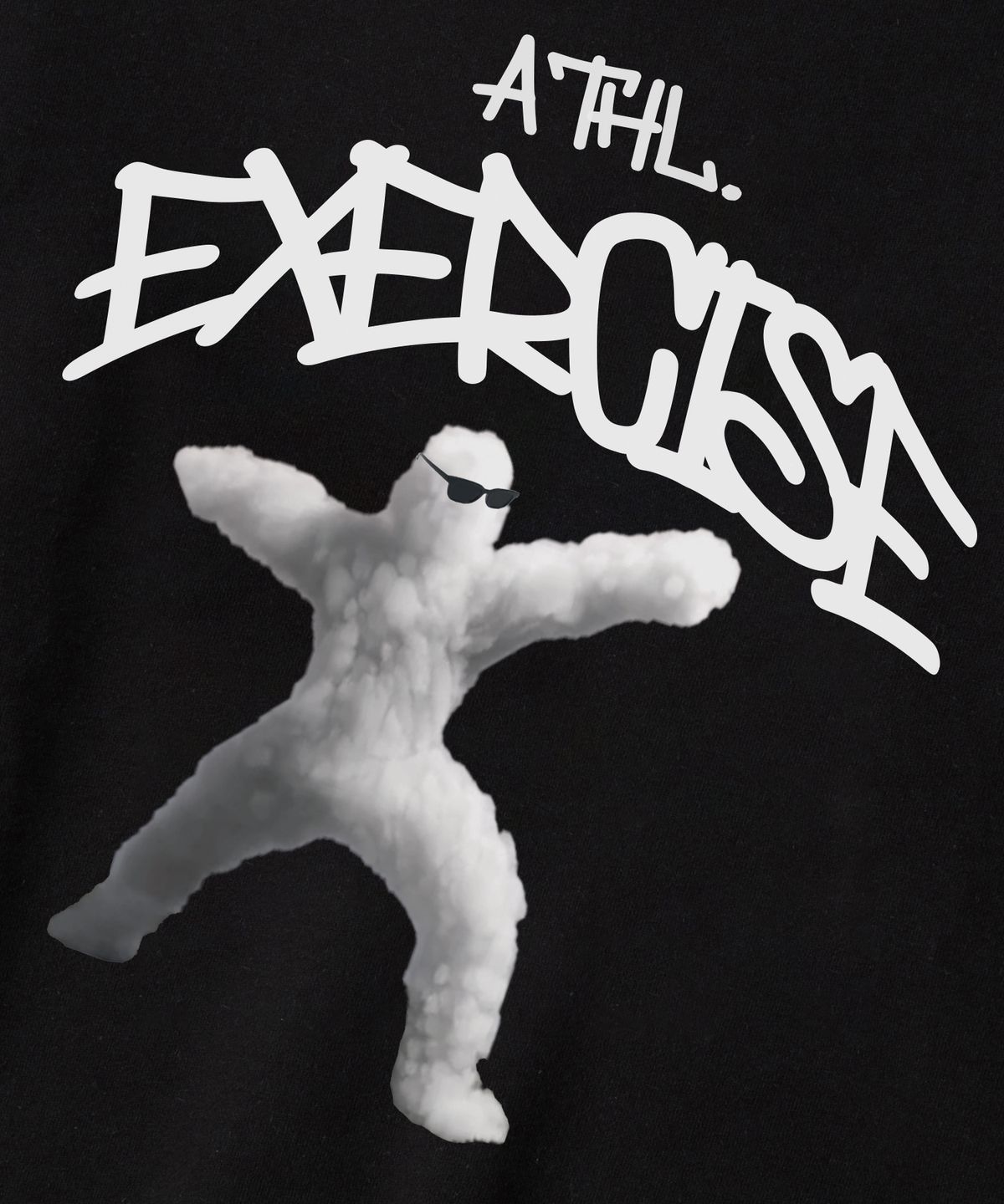 엑서사이즈(EXERCISE) ATHLETIC CLOUD HOODIE_BLACK