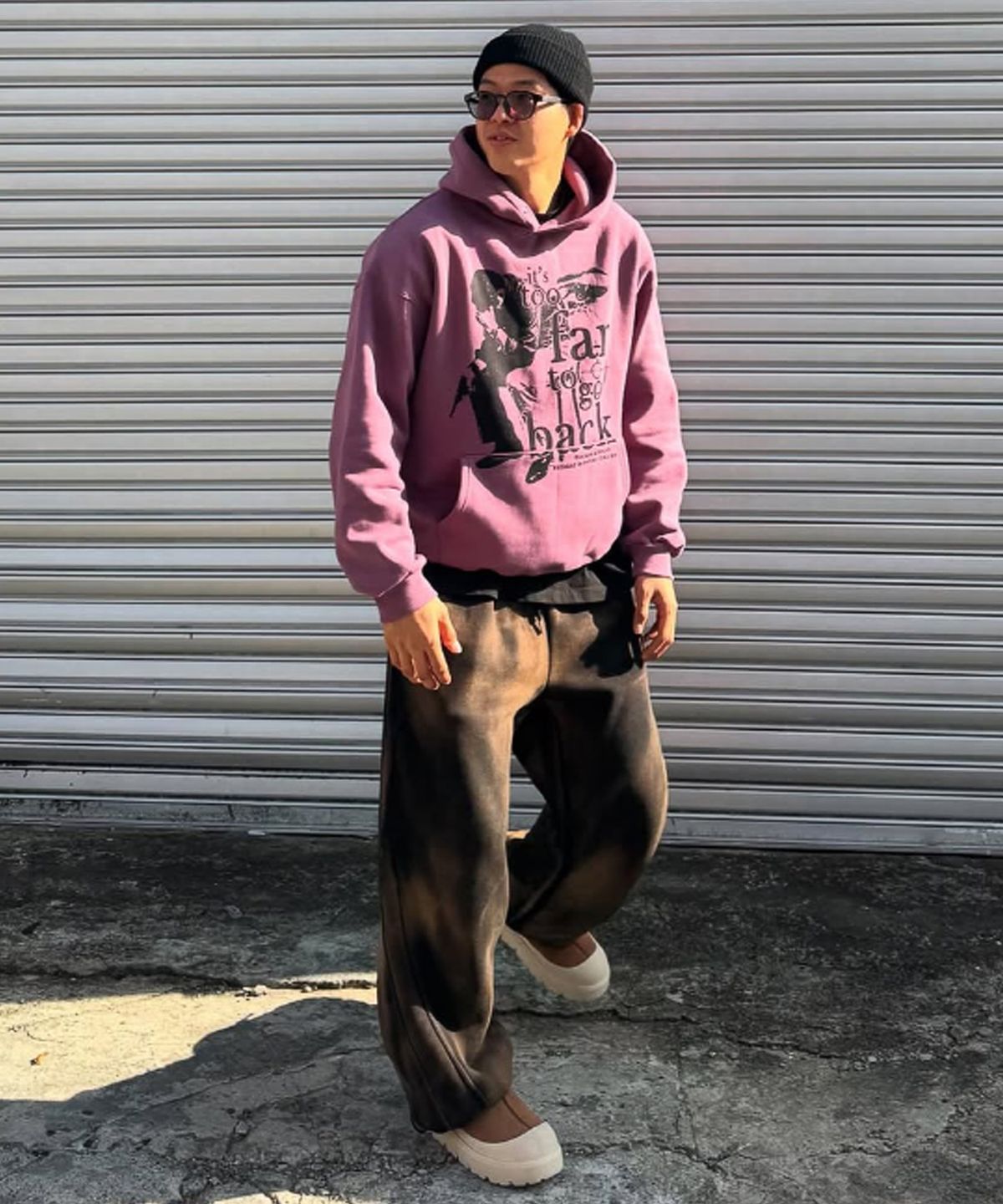 낫띵이즈베럴댄미(NOTHINGISBETTERTHANME) VINTAGE ARTWORK HOODIE_purple