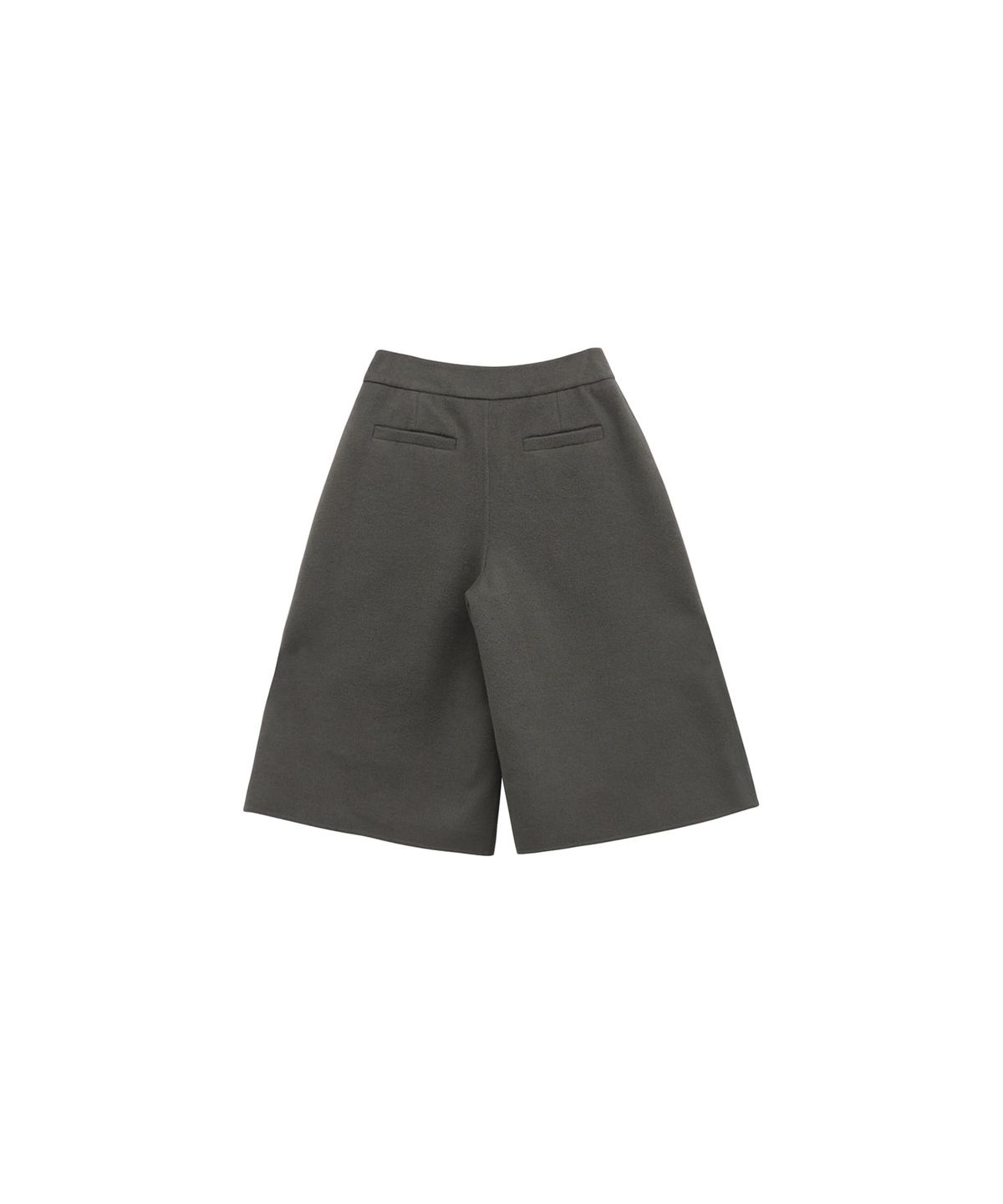 트리밍버드(TREEMINGBIRD) Handmade) Wool Half Pants [ Khaki Gray ]