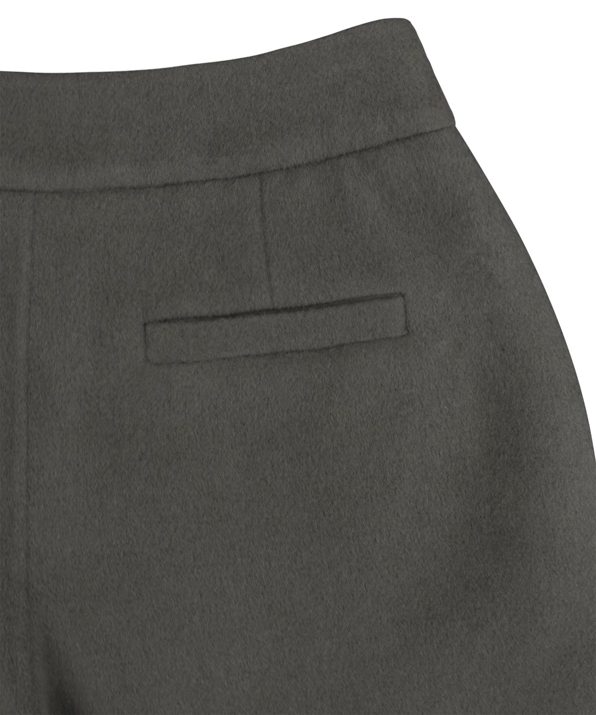 트리밍버드(TREEMINGBIRD) Handmade) Wool Half Pants [ Khaki Gray ]