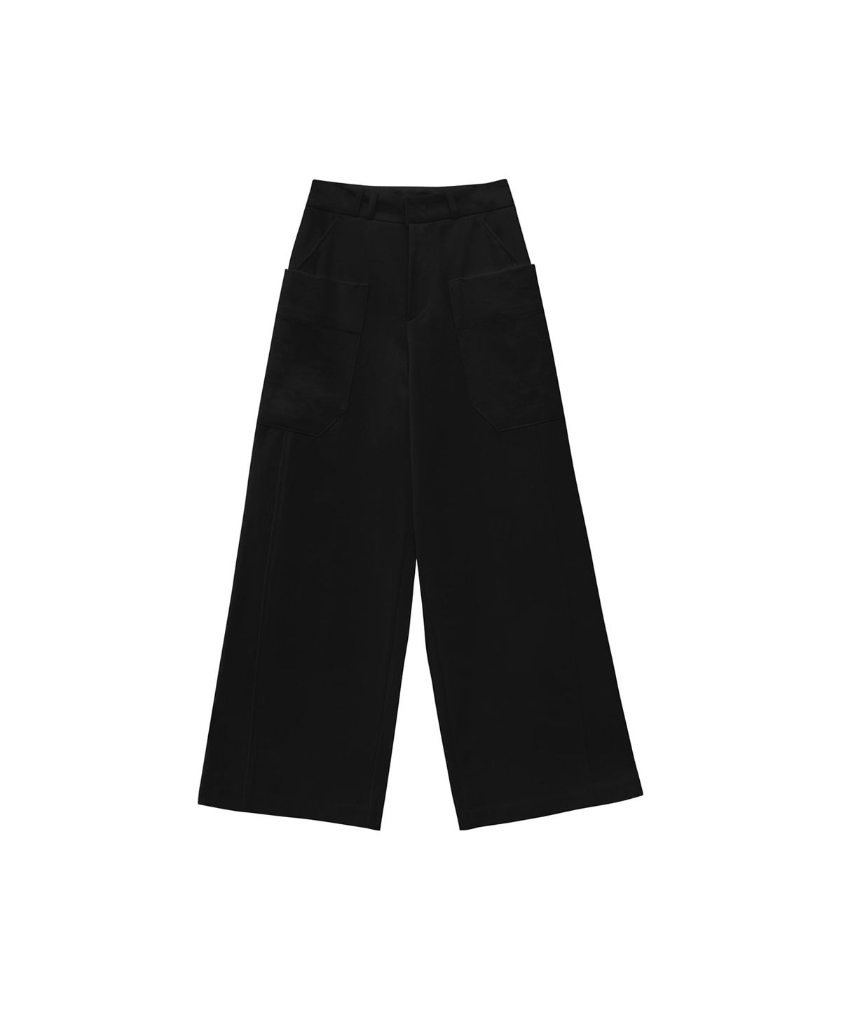 트리밍버드(TREEMINGBIRD) Big Pocket Cotton Pants [ Black ]