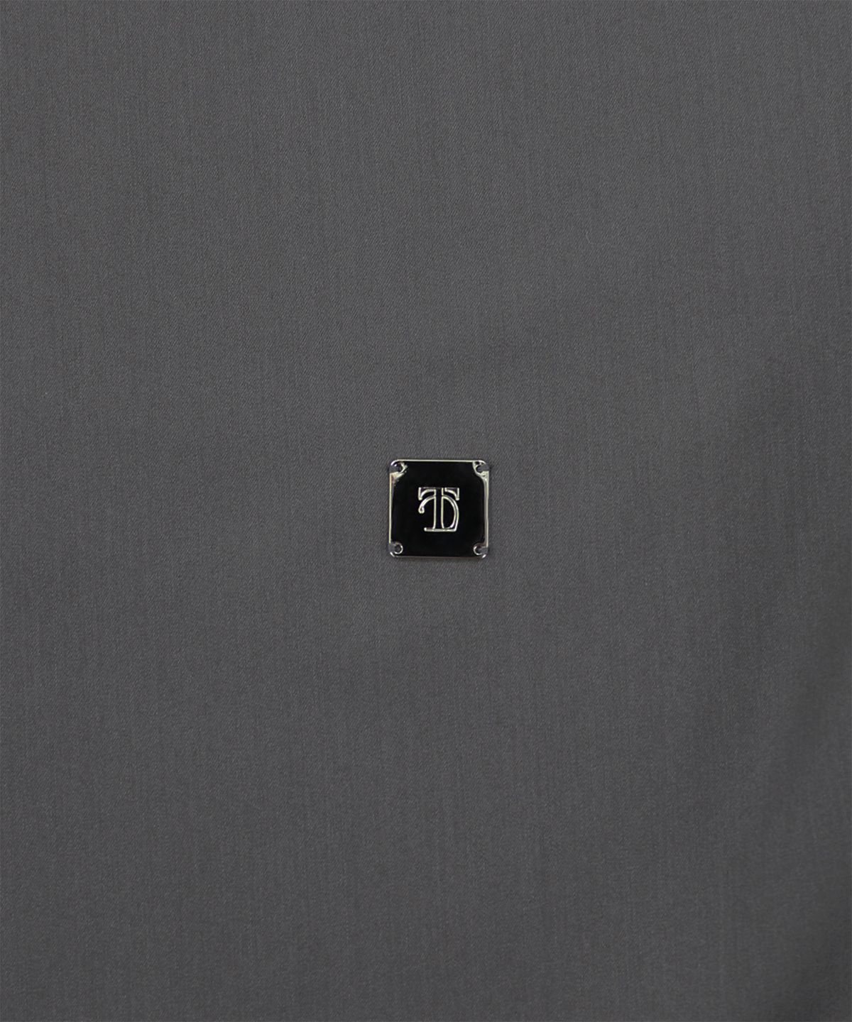 트리밍버드(TREEMINGBIRD) Crop Pintuck Set-up Blouse [ Charcoal Brown ]