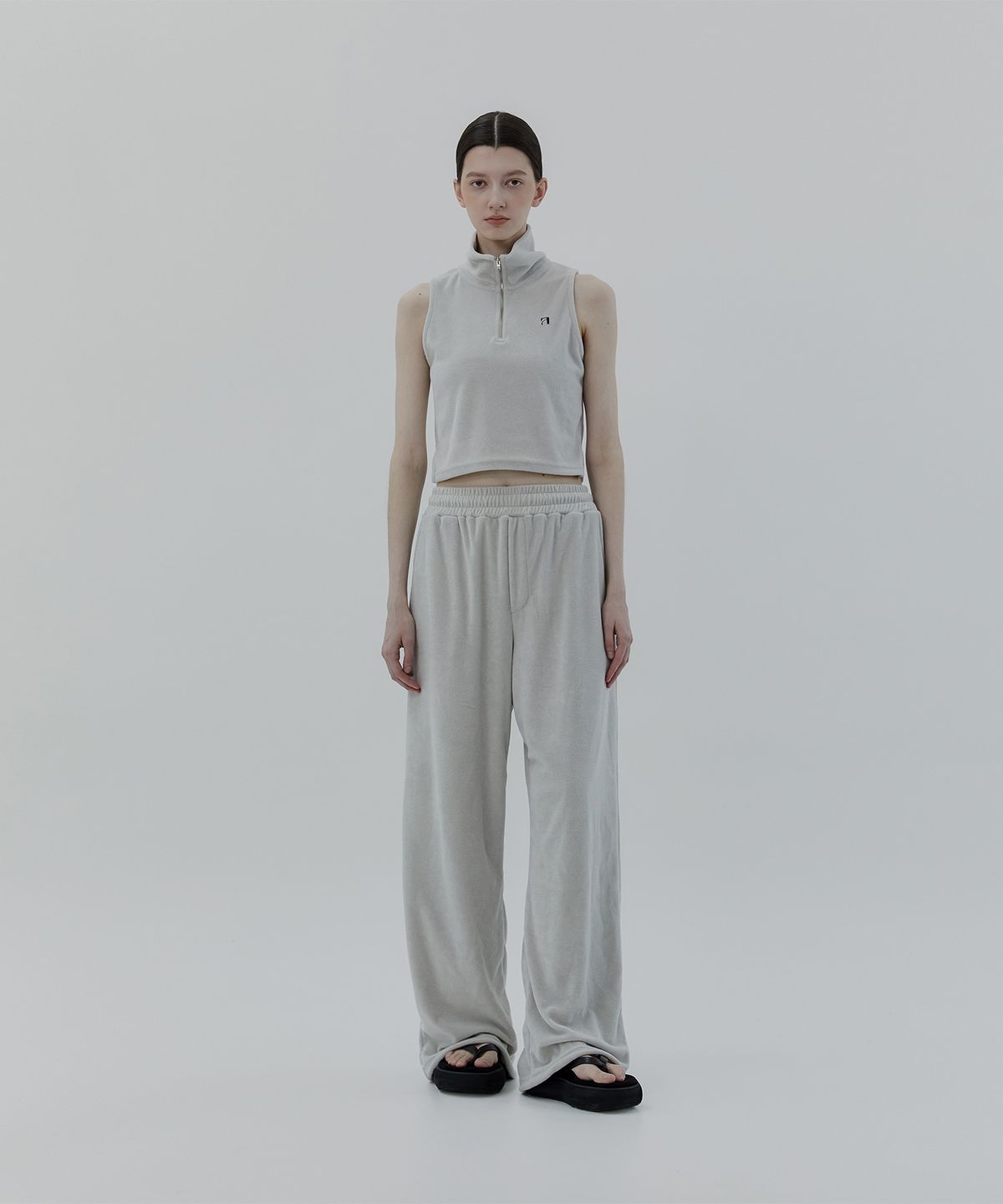 트리밍버드(TREEMINGBIRD) Terry Set-up Sleeveless [ Light Gray ]