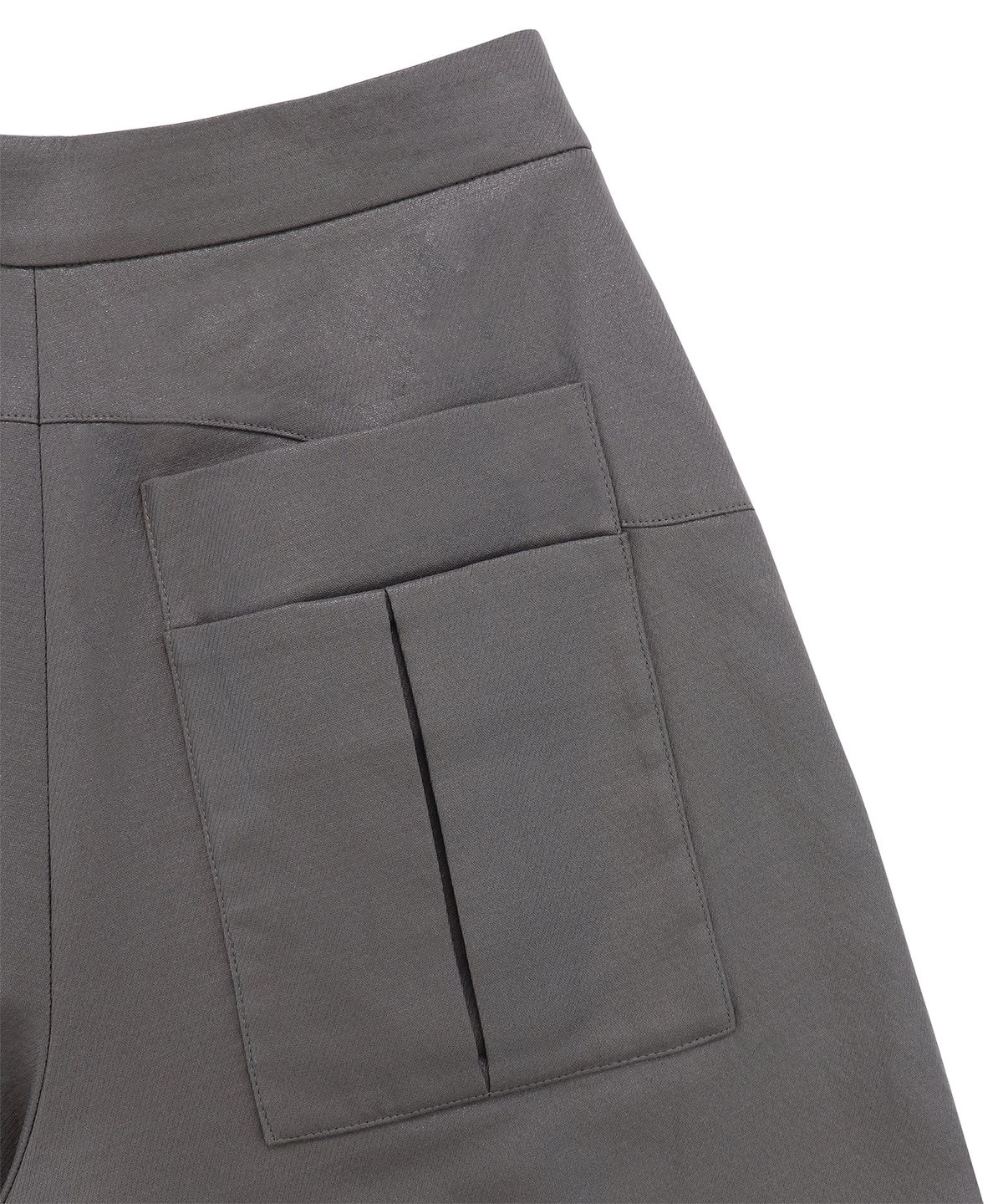 트리밍버드(TREEMINGBIRD) Curve Line Half Pants [ Warm Gray ]