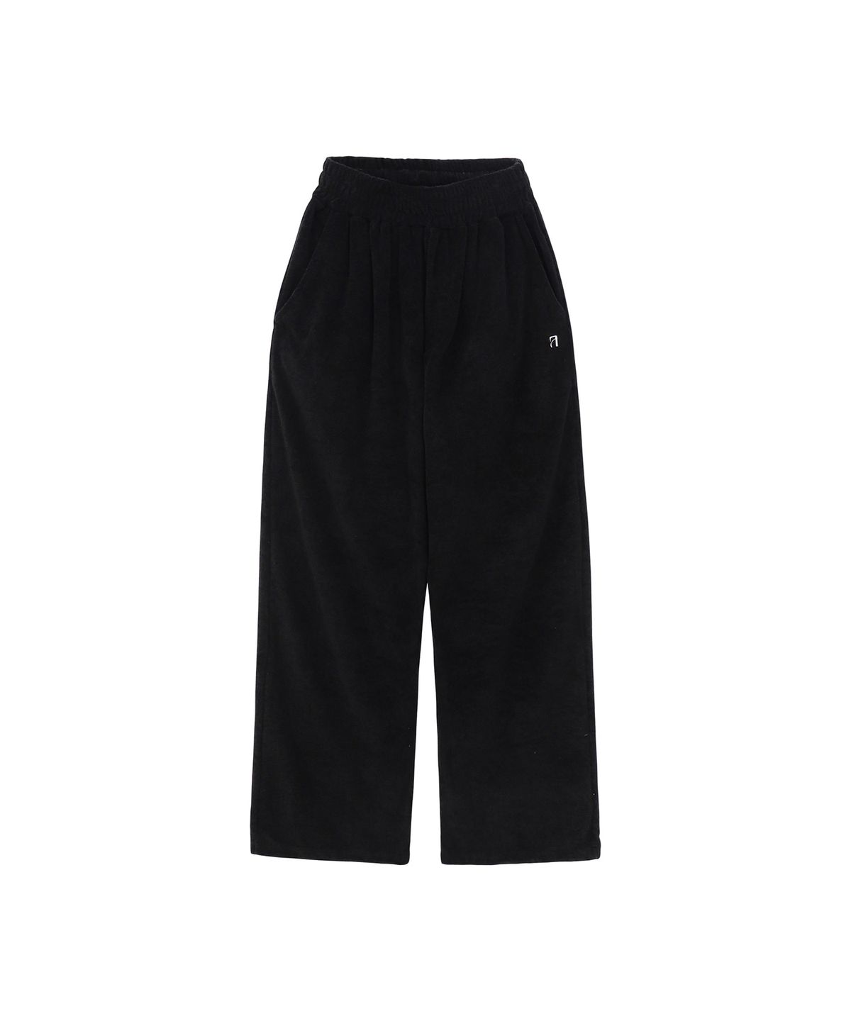트리밍버드(TREEMINGBIRD) Terry Set-up Pants [ Black ]