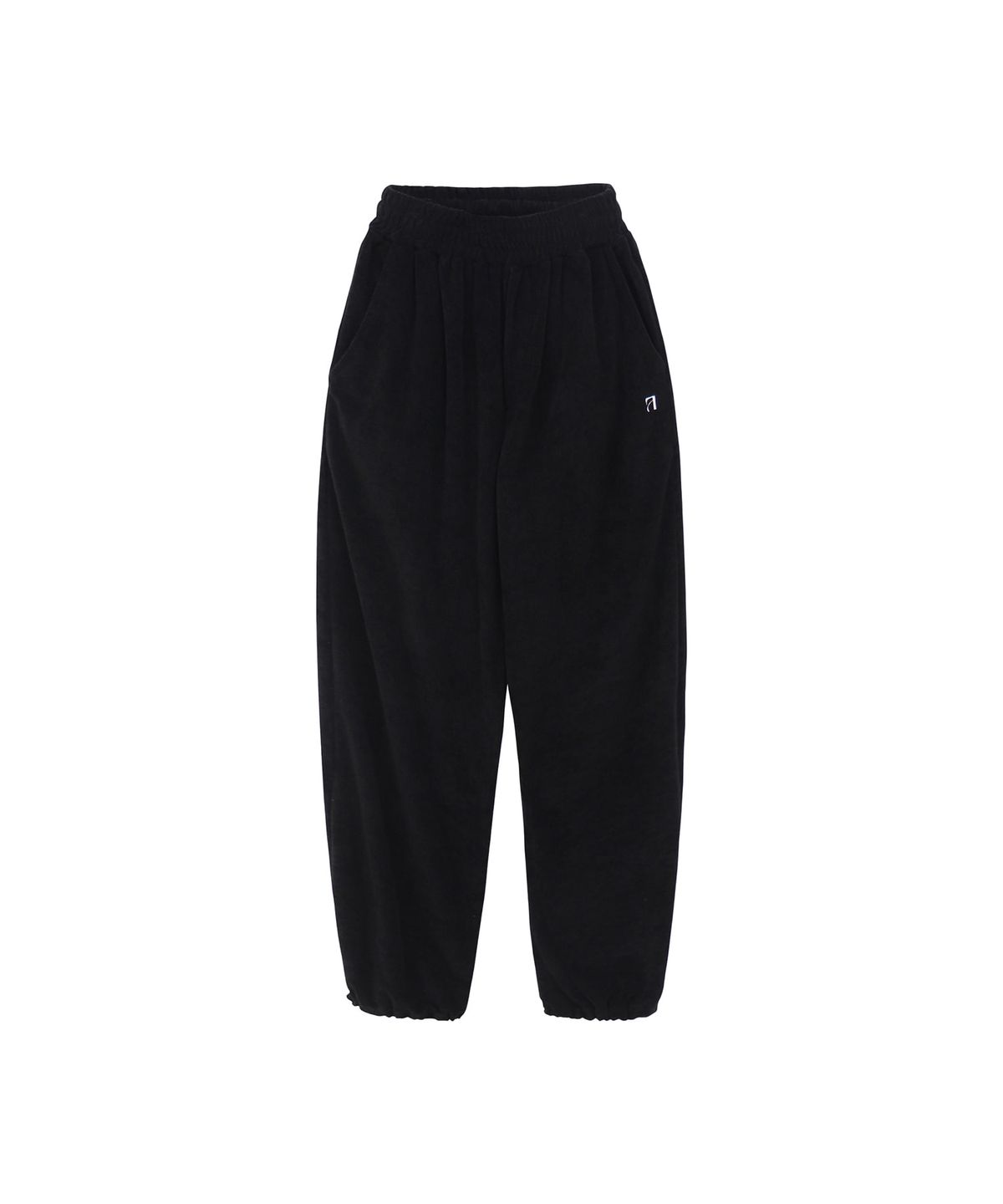 트리밍버드(TREEMINGBIRD) Terry Set-up Pants [ Black ]