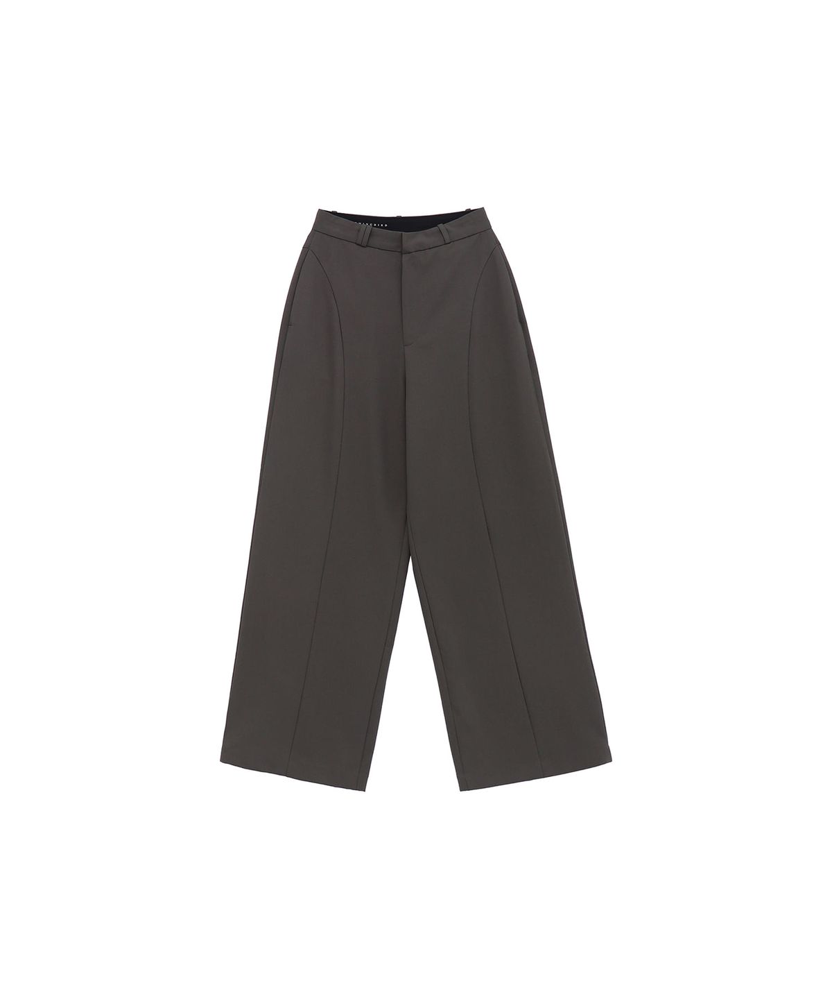 트리밍버드(TREEMINGBIRD) Bustier Set-up Trouser [ Khaki Gray ]