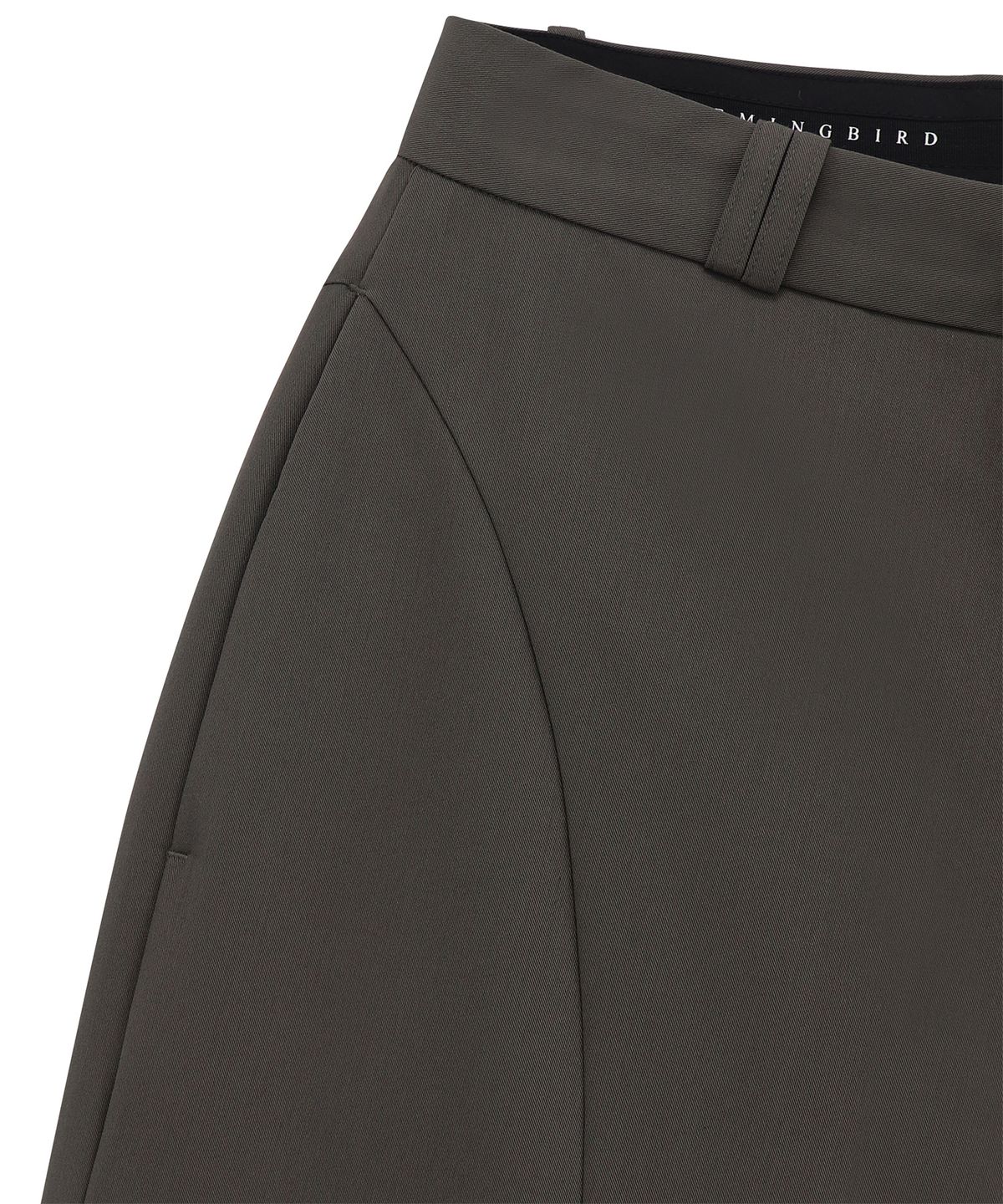트리밍버드(TREEMINGBIRD) Bustier Set-up Trouser [ Khaki Gray ]