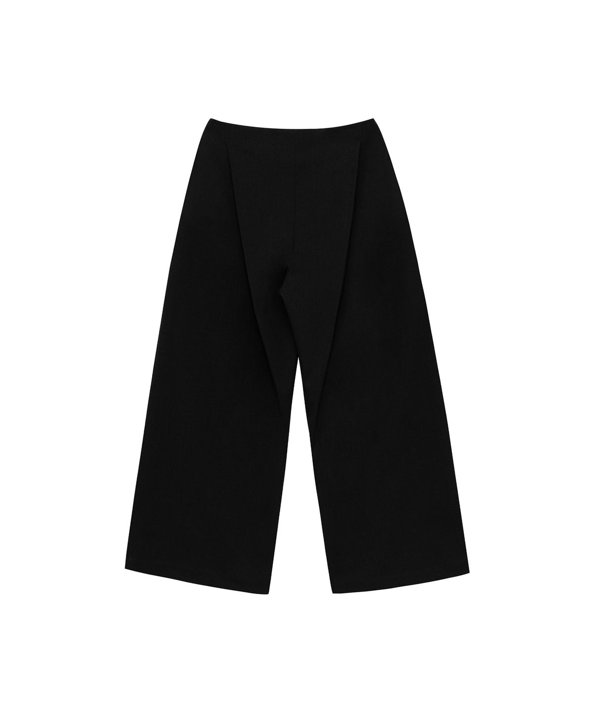트리밍버드(TREEMINGBIRD) Low Rise Wide Slacks [ Black ]