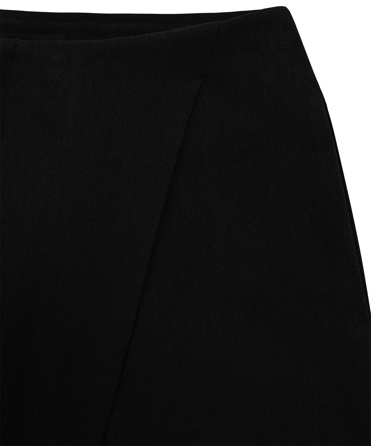 트리밍버드(TREEMINGBIRD) Low Rise Wide Slacks [ Black ]