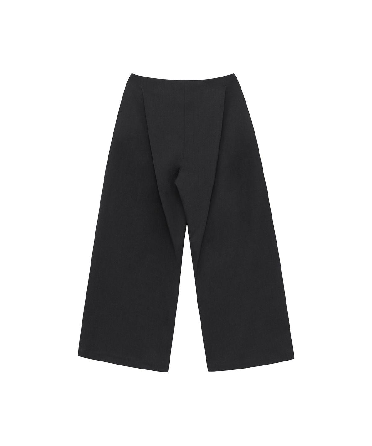 트리밍버드(TREEMINGBIRD) Low Rise Wide Slacks [ Charcoal ]