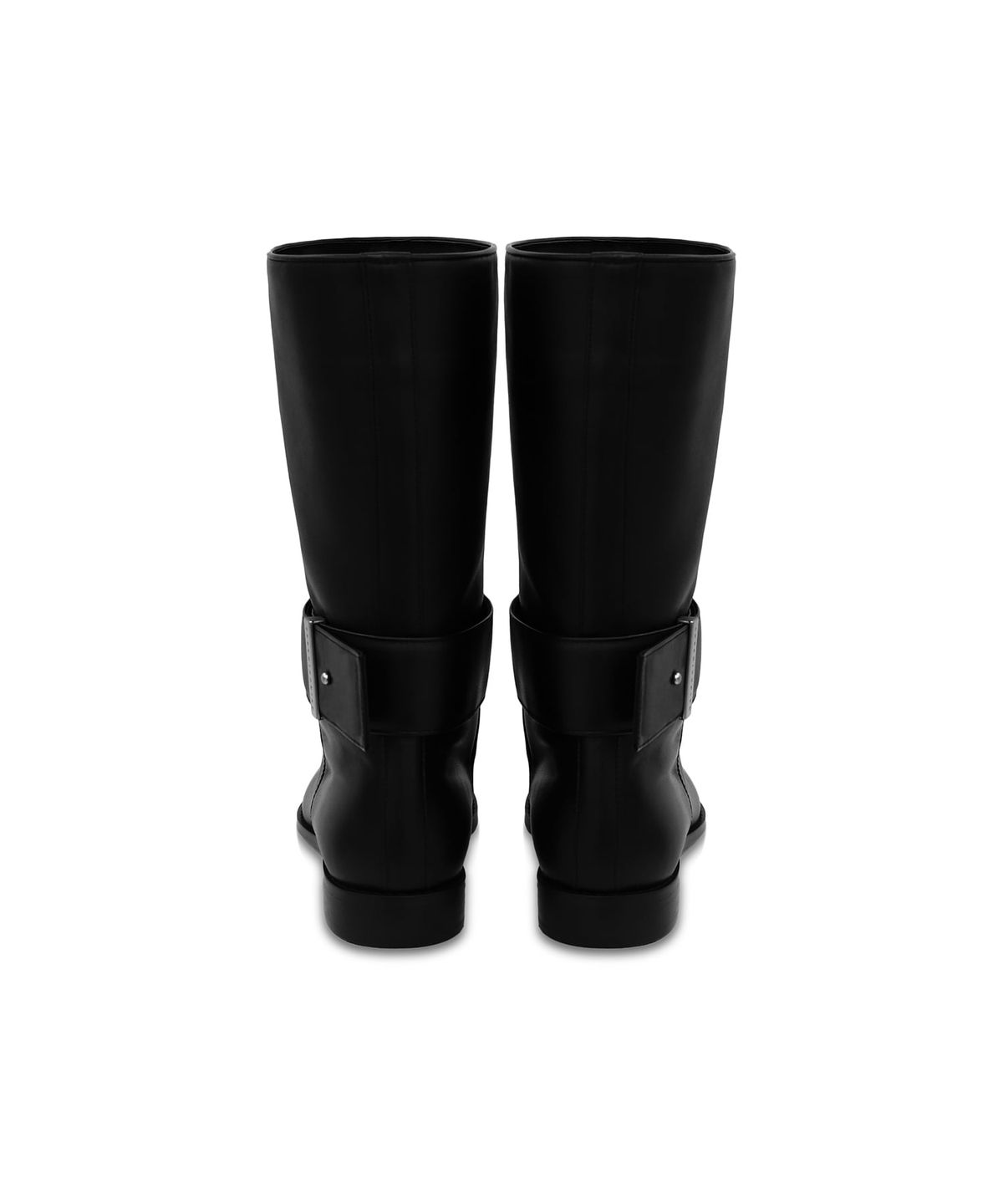 트리밍버드(TREEMINGBIRD) HANDMADE) Cowhide Belted Middle Boots [ Black ]