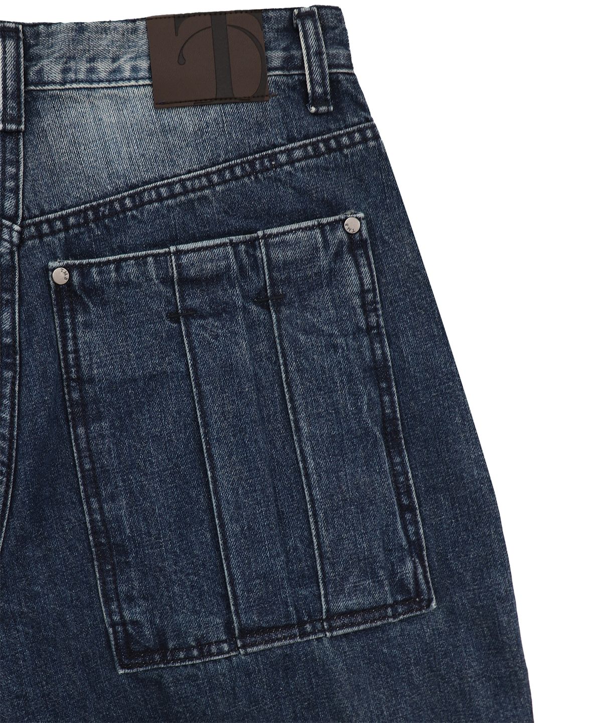 트리밍버드(TREEMINGBIRD) Denim Cargo Pants [ Deep Blue ]